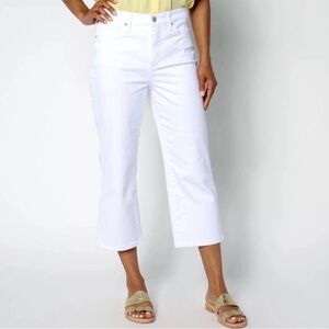 Not Your Daughter's Jeans White Cropped/Capri - Women's 16 - Lift & Tuck Stretch